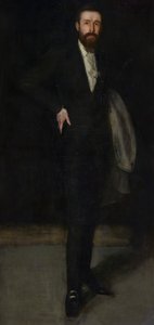 Arreglo en negro: Retrato de F. R. Leyland, 1870-1873 de James Abbott McNeill Whistler