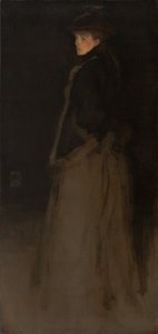 Arreglo en Negro y Marrón, la Chaqueta de Piel de James Abbott McNeill Whistler