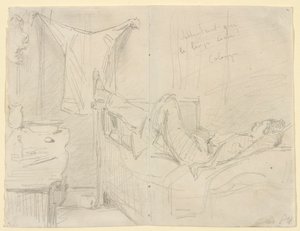 ¡Esperando que se seque la ropa! Colonia, 1858