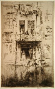 Balcón, Ámsterdam de James Abbott McNeill Whistler