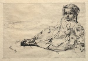 Bibi Valentin, 1859 de James Abbott McNeill Whistler