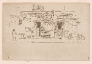 Bird-Cages, Chelsea, c.1886-88 (aguafuerte; tinta sobre papel) de James Abbott McNeill Whistler