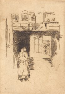 Jaulas de pájaros, Drury Lane, c. 1886-1888 de James Abbott McNeill Whistler