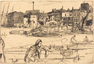 Muelle del León Negro, 1859 de James Abbott McNeill Whistler