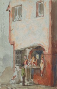 Boutique de BoucherSaverne, 1858 de James Abbott McNeill Whistler