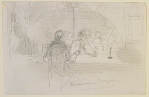 Cervecería en Maguncia, 1858 de James Abbott McNeill Whistler