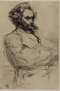 C.L. Drouet, escultor, 1859 de James Abbott McNeill Whistler