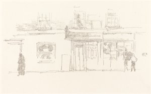 Tiendas de Chelsea, 1888 de James Abbott McNeill Whistler