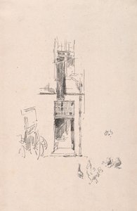 Gallos y gallinas, Hotel Colbert, 1891 de James Abbott McNeill Whistler