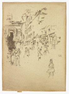 Cutler Street, Houndsditch, c.1886-88 (aguafuerte; tinta sobre papel) de James Abbott McNeill Whistler