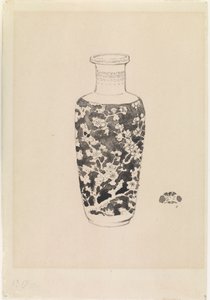 Jarrón cilíndrico con cuello grueso, 1876 de James Abbott McNeill Whistler