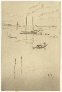 De kleine lagune
La pequeña laguna
Venecia: Doce grabados (título de la serie) de James Abbott McNeill Whistler