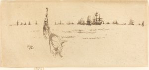 Bajando la bandera, 1887 de James Abbott McNeill Whistler