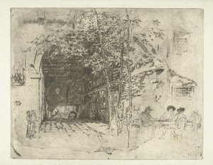 Pasaje bajo una casa en Venecia
El Traghetto
Venecia: Doce grabados (título de la serie) de James Abbott McNeill Whistler