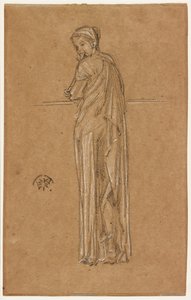 Figura Drapada de Pie, 1870-1873 de James Abbott McNeill Whistler