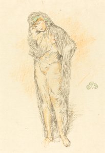 Figura drapeada, de pie de James Abbott McNeill Whistler