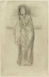 Modelo Draped, 1870 de James Abbott McNeill Whistler