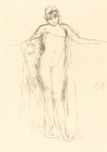 Modelo Drapada, de Pie, 1893 de James Abbott McNeill Whistler