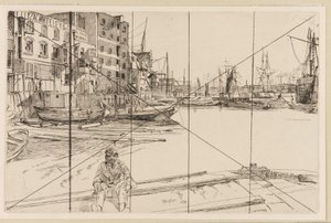 Eagle Wharf Tyzac Whiteley y Co., 1859 de James Abbott McNeill Whistler