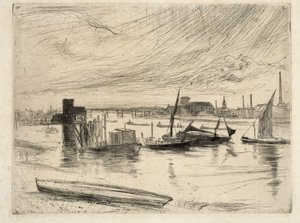 Mañana temprano, Battersea, 1861 de James Abbott McNeill Whistler