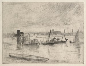 Mañana temprano en Battersea de James Abbott McNeill Whistler
