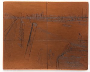 Placa de grabado: Millbank, 1861 de James Abbott McNeill Whistler
