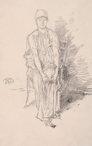 Estudio de figura, 1890 de James Abbott McNeill Whistler