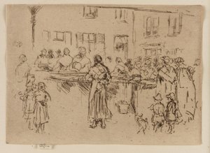 Mujeres pescadoras, Ostende de James Abbott McNeill Whistler