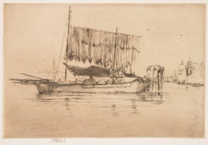 Barco pesquero de la segunda serie veneciana de James Abbott McNeill Whistler