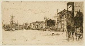 Free Trade Wharf en Londres de James Abbott McNeill Whistler