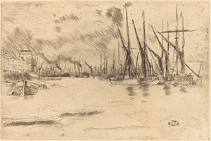 Desde Pickle-Herring Stairs, c. 1878 de James Abbott McNeill Whistler