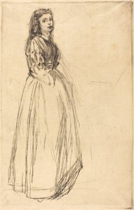 Fumette, de pie de James Abbott McNeill Whistler
