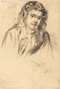 Cabeza inclinada de Fumette, 1859 de James Abbott McNeill Whistler