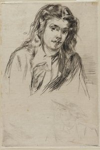 Cabeza inclinada de Fumette, 1859 de James Abbott McNeill Whistler