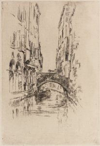 Góndola bajo un Puente, 1879-1880 de James Abbott McNeill Whistler