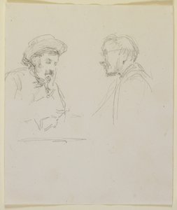 Cabezas de dos hombres, c.1855-59 de James Abbott McNeill Whistler