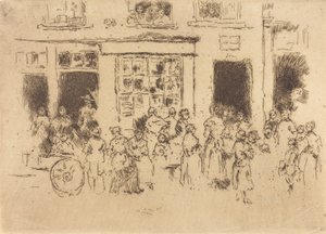 Calle Alta, Bruselas de James Abbott McNeill Whistler