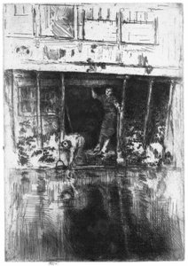 Casa en el canal de Amsterdam Pierrot de James Abbott McNeill Whistler
