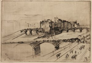 Isla de la Cité, París, 1859 de James Abbott McNeill Whistler