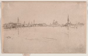 La Salute: Amanecer, c. 1880 de James Abbott McNeill Whistler