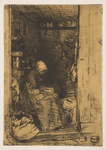 La vieja con trapos, 1858 de James Abbott McNeill Whistler