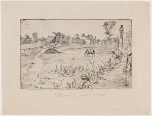 Paisaje con Caballos de James Abbott McNeill Whistler