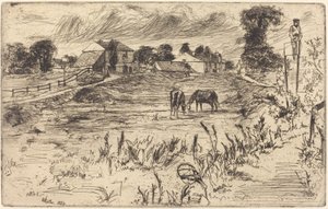 Paisaje con el Caballo, 1859 de James Abbott McNeill Whistler