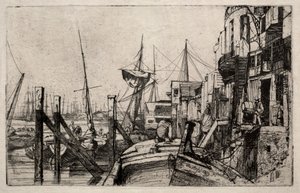 Limehouse, 1859 de James Abbott McNeill Whistler