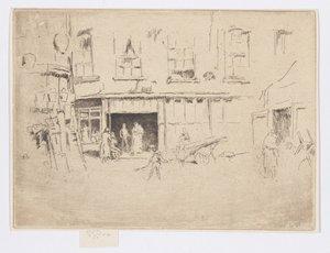 Little Court, c.1880-81 (aguafuerte; tinta sobre papel) de James Abbott McNeill Whistler