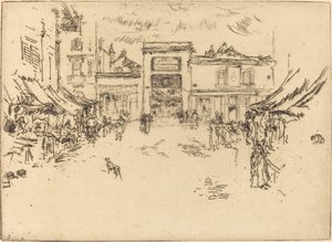 Pequeña plaza del mercado, Tours de James Abbott McNeill Whistler
