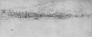 Venecia Larga, c. 1880, 1904 de James Abbott McNeill Whistler