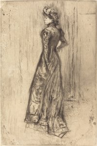 Maud, de pie, c. 1873