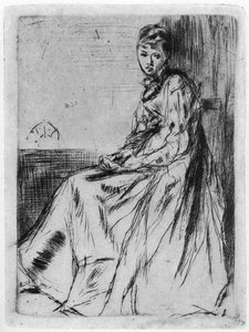 Maude, sentada, siglo XIX, 1904 de James Abbott McNeill Whistler
