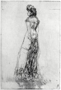 Maude, de pie, 1873 1904 de James Abbott McNeill Whistler